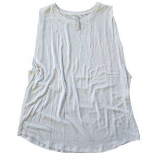 Athleta Women's Sleeveless White Top Tank No Stains sz L